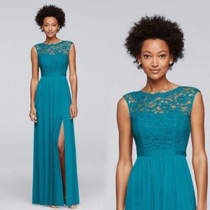 David’s Bridal Bridesmaid Dress in Oasis